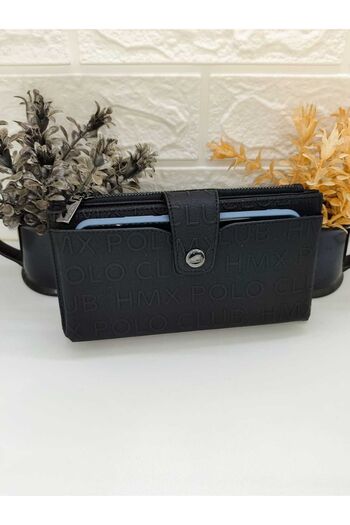 La'Graccia Hmx Polo Black Handbag with Phone Compartment