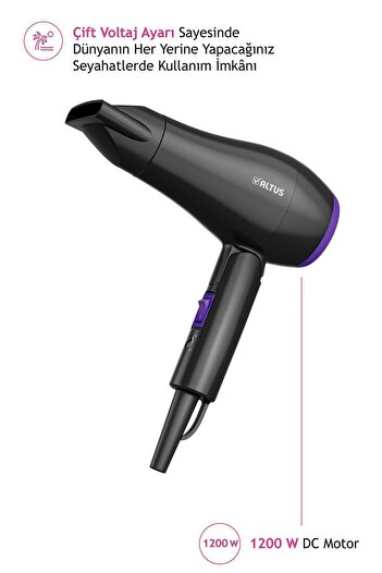 Altus Al 885 - Foldable Mini Hair Dryer