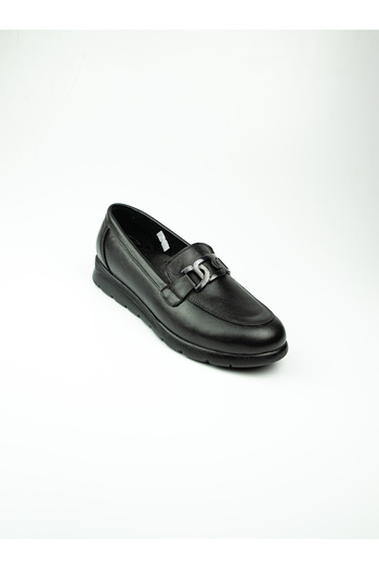 Scavia Black 900 Model Women's Daily Buckle Shoes