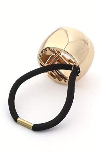 TAKIŞTIR Gold Color Metal Detailed Rubber Buckle