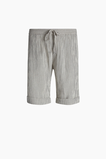 İKİKIZ Striped Crinkle Shorts