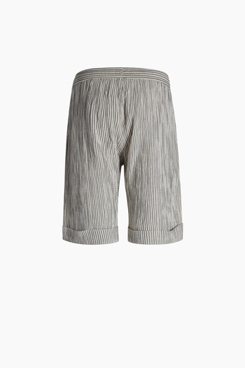 İKİKIZ Striped Crinkle Shorts