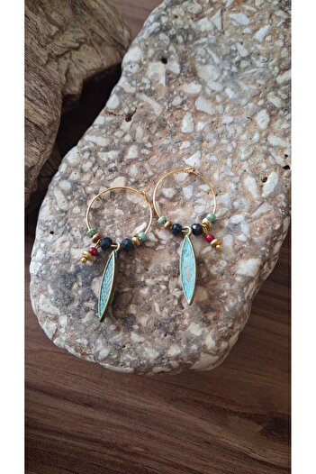 azra takı tasarım Authentic Bohemian Ethnic Hippie Women's Earrings - Handmade Dangle