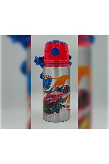 HOT WHEELS Lisanslı Özel Koleksiyon Alüminyum Okul Matara 500 ml