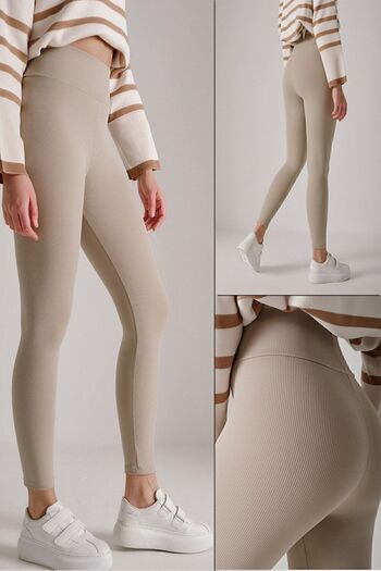 Gala Ribbed Recovery High Waist Knitted Leggings