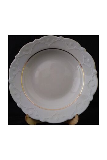 Porland Gilded Pit Plate 19 cm 6 pcs