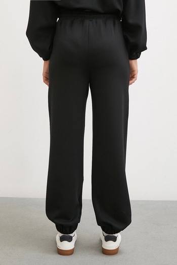 Never more Black Sweatpants - Elastic Pocket