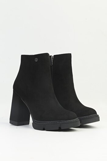 Pierre Cardin ® |   Pc-54139Women's Black Suede Platform Heel Boots