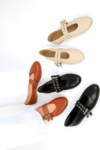 SOHO Tan Women's Ballerinas - Model 19539