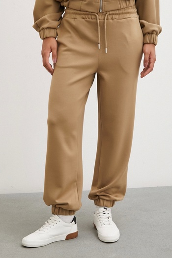 Never more Camel Colored Elastic Pocket Sweatpants