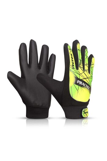 Vector X Practice Goalkeeper Gloves Black-Green Gloves with Finger Saves Soccer Goalkeeper Gloves 6