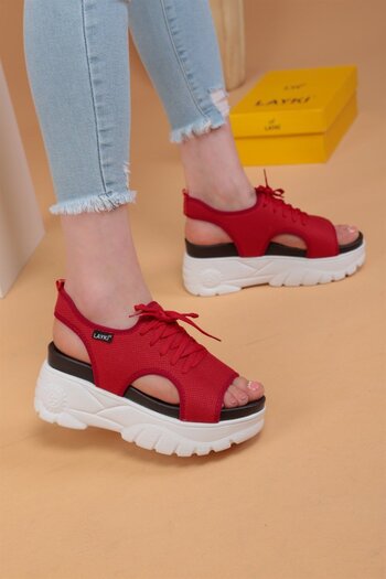 layki Red Mimor Sandals