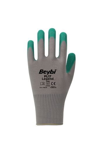 Beybi Pl17 Legend Polyester Knitted Latex Gloves 12 Pairs