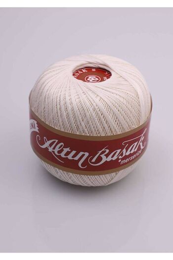 Altınbaşak Mercerized 26/6 Classic Mercerized Lace Rope (cream)
