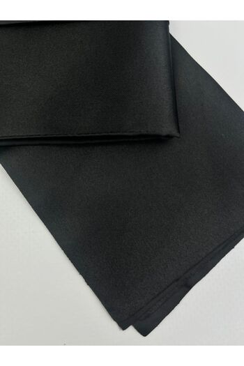 Ars Magic Box Men's Black Groom Suit Satin Fabric Girdle Set