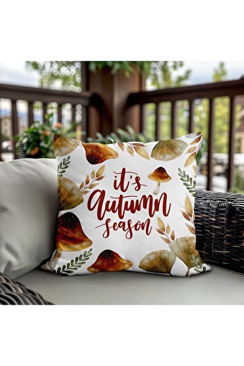 Evmila Pumpkin Pattern Velvet Throw Pillow Cover - Autumn Themed, Double Sided Printed, Zippered, 43X43 cm