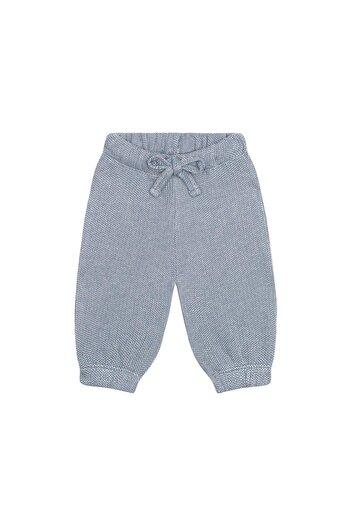 Antebies Mavi Futter Ayı Kulaklı Sweatshirt Pantolon Set