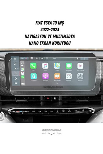 UniqAnatolia Fiat Egea 10 Inch Navigation and Digital Instrument Panel Compatible Nano Screen Protector