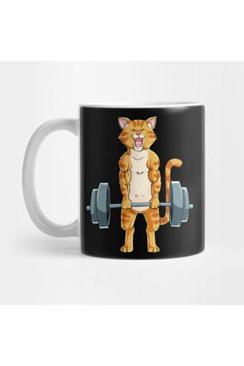 TatFast Cat Deadlift Powerlifting Gym Lifting Weights Gifts Mug