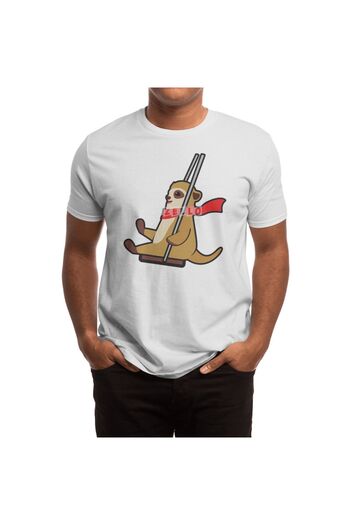 Fizello Meerkat On Swing Unisex Біла футболка