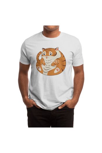Fizello Чоловічий та жіночий футболки - Baby Tiger Funny Unisex Біла футболка