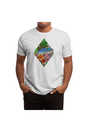 Fizello Чоловічий та жіночий білий футболка - The Colors Of Nature (LIGHT) Unisex білий футболка