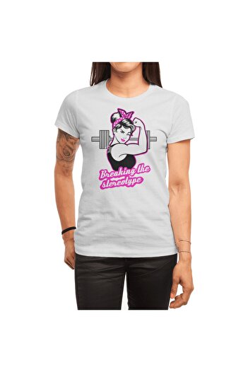Fizello Barbell Girl Fitness Life - Unisex White T-Shirt