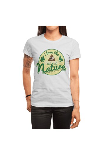 Fizello І Love Nature 2 Unisex Біла футболка - Футболка для чоловіків та жінок