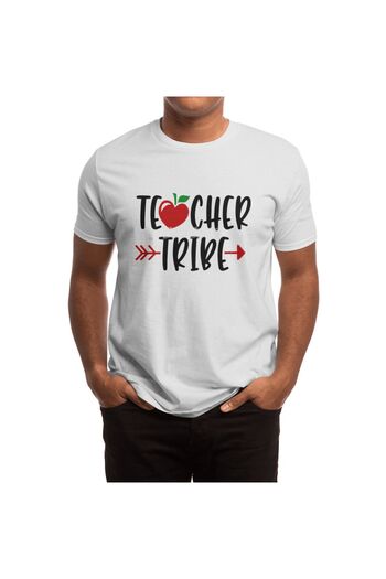 Fizello Tricou alb unisex pentru Ziua Profesorului - Teacher Tribe
