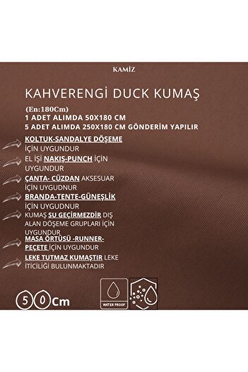 KAMİZ Απλό ύφασμα πάπιας - ύφασμα διάτρησης και τσάντας - Τραπεζομάντιλο Runner