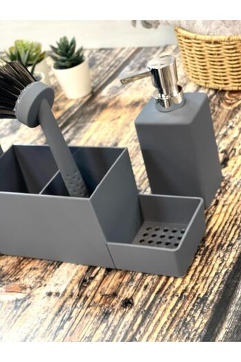 AROW Acrylic Liquid Soap Dispenser Set