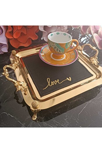 LASETU LOVE AŞK  KAHVE YANI KOKTEYL PEÇETESİ 1 ADET