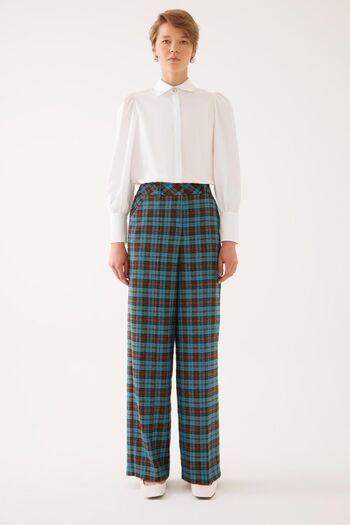 Exquise Plaid Trousers