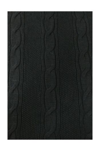 Ocean Black Hair Knitted Knitwear Sofa Blanket