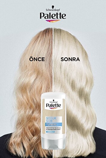 Palette Göz Alıcı Renkler Soğuk Sarı Pentanol & Besleyici Yağ İçeren Renk Açıcı Toner 115 ml