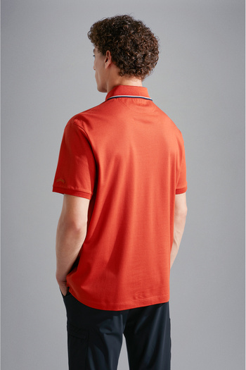 PAUL&SHARK MEN'S KNITTED POLOSHIRT C.WCOTTON