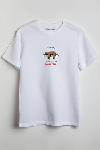 SM Satranç Medya T-Shirt Sloth - Δεν είμαι τεμπέλης, είμαι σε λειτουργία εξοικονόμησης ενέργειας