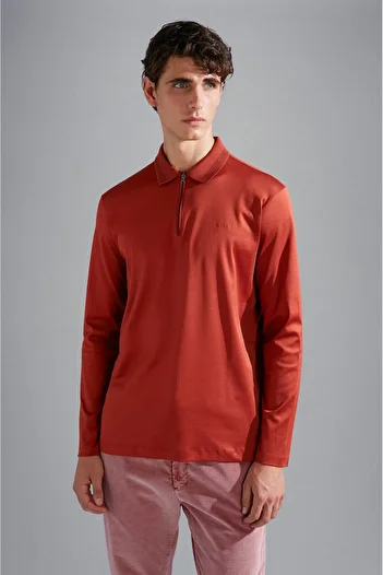 PAUL&SHARK MEN'S KNITTED POLOSHIRT C.WCOTTON