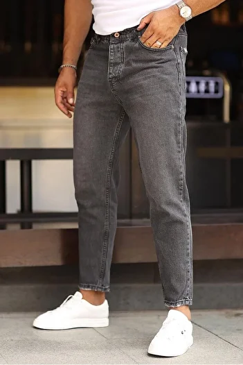 NO61 MAN Boyfriend Comfortable Fit Smoked Color Trousers