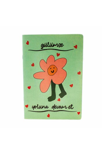PALTO TASARIM Smile, Keep Your Way! Daily Design Notebook - Unlined Notebook A5