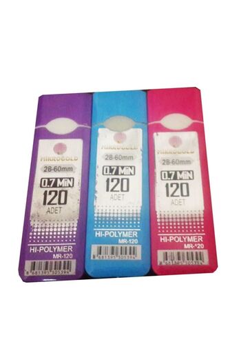 MİKROGOLD 120 Pieces Tube 07 Mm Pen Tip Min - 3 Pieces