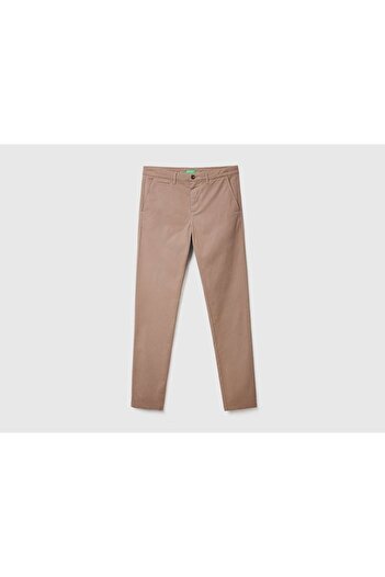 United Colors of Benetton Men's Mink Color Slim Fit Chino Pants