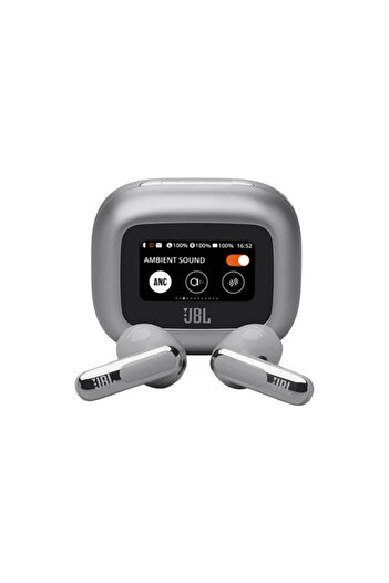 JBL LIVE FLEX 3 True Wireless Noise-Cancelling Open-Stick Earbuds, Silver