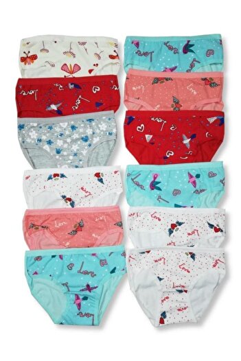 Dondeza Cotton Girl's Bikini Panties 12-pack