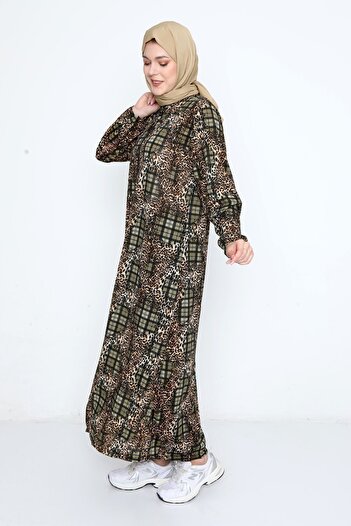 Kutay Collection Zippered Seasonal Hijab Prayer Dress - Anti-Sweat Clothing and Flowy Ferace