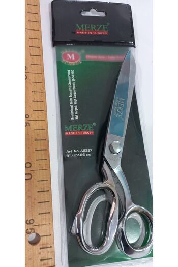 MERZE CHROME SEAMER SCISSORS WITH NUT NO9 23CM