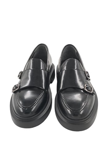 MİLONEK 202412401771   - Men's Black Casual Opening, Double Buckle