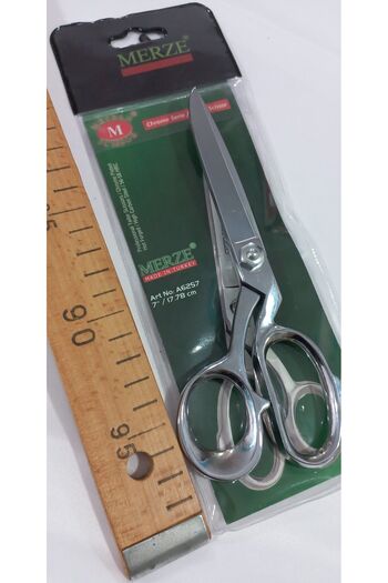 MERZE CHROME SEAMER SCISSORS WITH NUT NO7 18CM