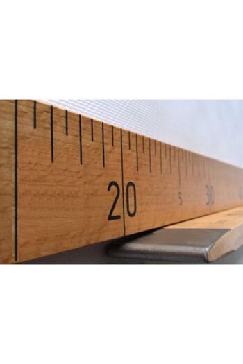 SAKASHİ Wooden Ruler 1 Meter (100 cm) Wooden Texting