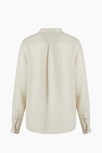 İKİKIZ Men's Crinkle Linen Shirt